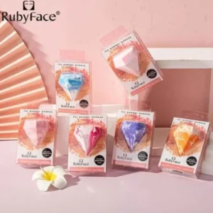 Beauty*Rubyface Rubyface Diamond Two Color Wet and Dry Non Latex Makeup Tools Beauty Egg Blue - GlowEssence Care - Embrace the Essence of Radiance with Premium Skincare Solutions