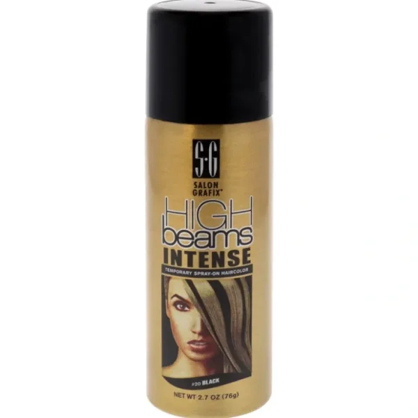 Wash*Salon Grafix High Beams Intense Temporary Spray - 20 Black by Salon Grafix for Unisex - 2.7 oz Hair Color - GlowEssence Care - Embrace the Essence of Radiance with Premium Skincare Solutions