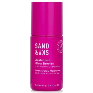Fashion Sand & Sky Australian Glow Berries Intense Glow Moisturiser - Nourish + Smooth 60ml/2.12oz - GlowEssence Care - Embrace the Essence of Radiance with Premium Skincare Solutions