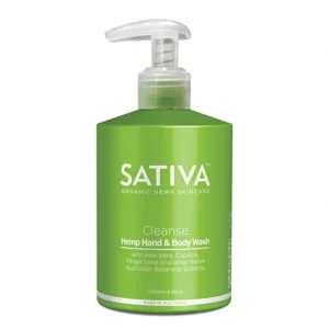 Best Sativa Hemp Hand & Body Wash Cleanse 250ml - GlowEssence Care - Embrace the Essence of Radiance with Premium Skincare Solutions