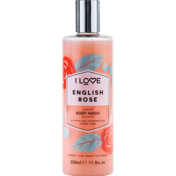 Wash*Scented Body Wash - English Rose by I Love Cosmetics for Women - 11.8 oz Body Wash - GlowEssence Care - Embrace the Essence of Radiance with Premium Skincare Solutions