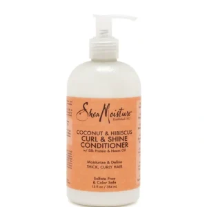 Wash*Shea Moisture Coconut & Hibiscus Curl & Shine Conditioner 384ml - GlowEssence Care - Embrace the Essence of Radiance with Premium Skincare Solutions