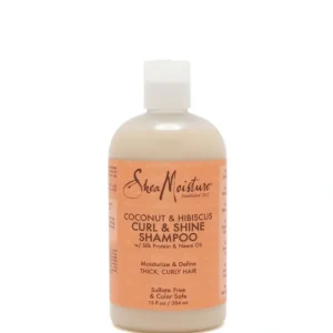 Wash*Shea Moisture Coconut & Hibiscus Curl & Shine Shampoo 384ml - GlowEssence Care - Embrace the Essence of Radiance with Premium Skincare Solutions