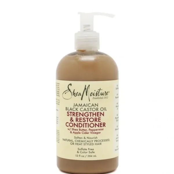 Eye-makeup*Shea Moisture Jamaican Black Castor Oil Strengthen & Restore Shampoo 384ml - GlowEssence Care - Embrace the Essence of Radiance with Premium Skincare Solutions