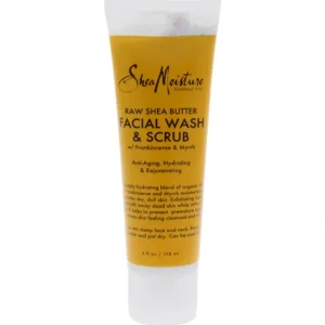 Wash*Shea Moisture Raw Shea Butter Facial Wash & Scrub by Shea Moisture for Unisex - 4 oz Cleanser - GlowEssence Care - Embrace the Essence of Radiance with Premium Skincare Solutions