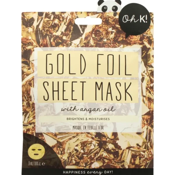 Complexion-care*Sheet Mask - Gold Foil by Oh K! for Unisex - 1 Pc Mask - GlowEssence Care - Embrace the Essence of Radiance with Premium Skincare Solutions