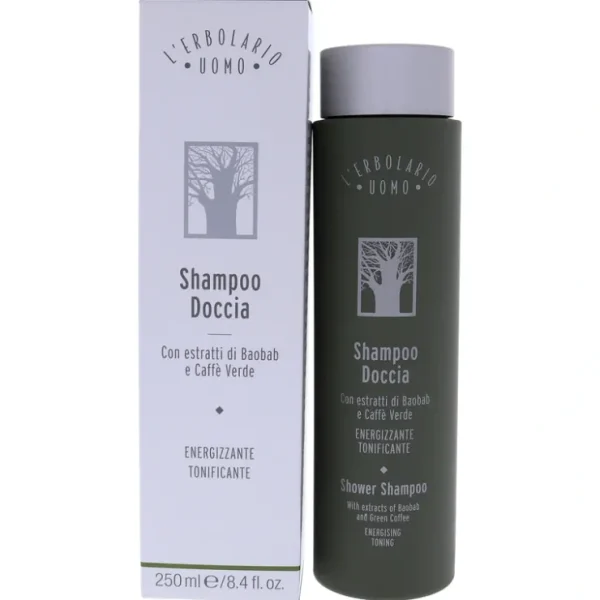 Wash*Shower Shampoo - Uomo by LErbolario for Unisex - 8.4 oz Shampoo - GlowEssence Care - Embrace the Essence of Radiance with Premium Skincare Solutions