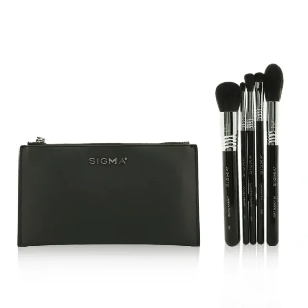 Beauty*Sigma Beauty Signature Brush Set (5x Premium Brush, 1x Bag) (Box Slightly Damaged) 5pcs+1bag - GlowEssence Care - Embrace the Essence of Radiance with Premium Skincare Solutions