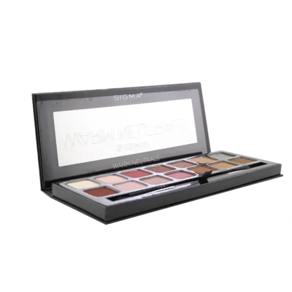 Beauty*Sigma Beauty Warm Neutrals Eyeshadow Palette (14x Eyeshadow + 1x Dual Ended Brush) 19.04g/0.67oz - GlowEssence Care - Embrace the Essence of Radiance with Premium Skincare Solutions