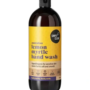 Wash*Simply Clean Hand Wash Lemon Myrtle 1000ml - GlowEssence Care - Embrace the Essence of Radiance with Premium Skincare Solutions
