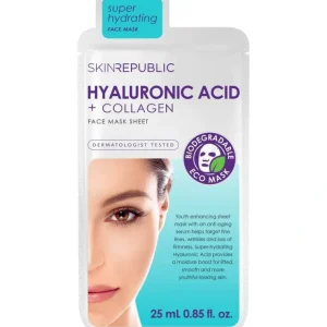 Eye-makeup*Skin Republic Hyaluronic Acid & Collagen Face Mask 25ml - GlowEssence Care - Embrace the Essence of Radiance with Premium Skincare Solutions