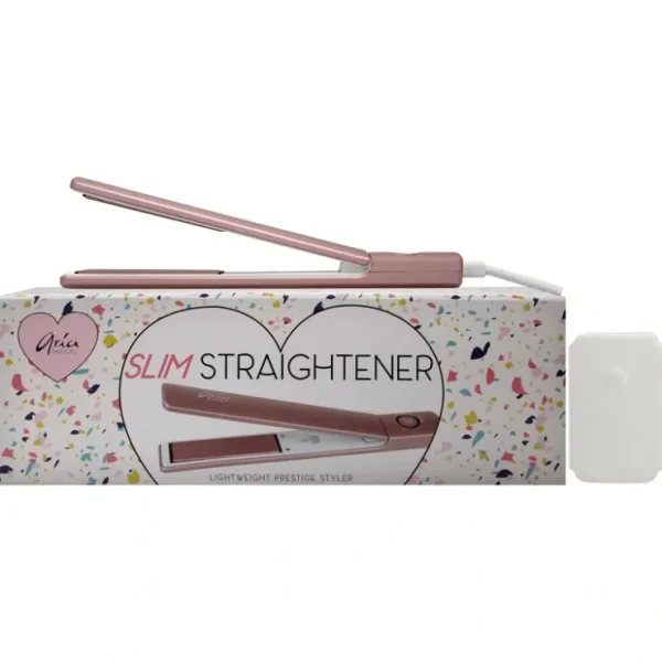 Beauty*Slim Hair Straightener - Pink by Aria Beauty for Women - 1 Pc Flat Iron - GlowEssence Care - Embrace the Essence of Radiance with Premium Skincare Solutions