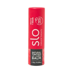 Store Slo Natural Beauty Organic Natural Tinted Lip + Cheek Balm Cherry + Blush 8g - GlowEssence Care - Embrace the Essence of Radiance with Premium Skincare Solutions