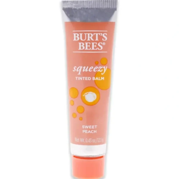 Flash Sale Squeezy Tinted Lip Balm - Sweet Peach by Burts Bees for Women - 0.43 oz Lip Balm - GlowEssence Care - Embrace the Essence of Radiance with Premium Skincare Solutions