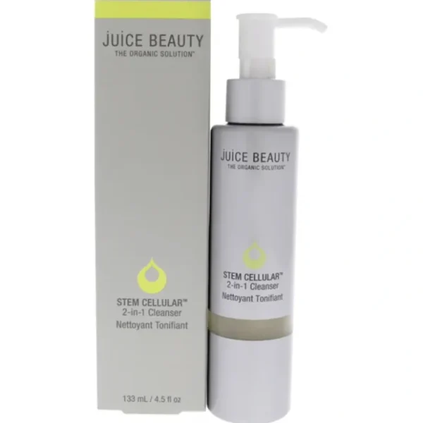 Beauty*Stem Cellular 2-In-1 Cleanser by Juice Beauty for Women - 4.5 oz Cleanser - GlowEssence Care - Embrace the Essence of Radiance with Premium Skincare Solutions