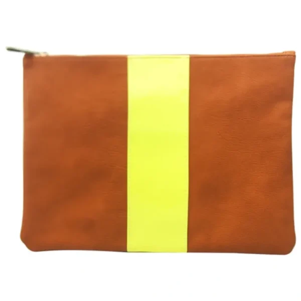 Lip-care*Steve Madden Bstripey Flat Clutch-Yellow by Steve Madden for Women - 1 Pc Bag - GlowEssence Care - Embrace the Essence of Radiance with Premium Skincare Solutions