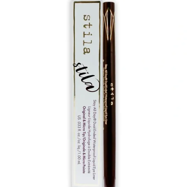 Hot Stila Stay All Day Dual-Ended Waterproof Liquid Eye Liner - Dark Brown by Stila for Women - 0.033 oz Eyeliner - GlowEssence Care - Embrace the Essence of Radiance with Premium Skincare Solutions