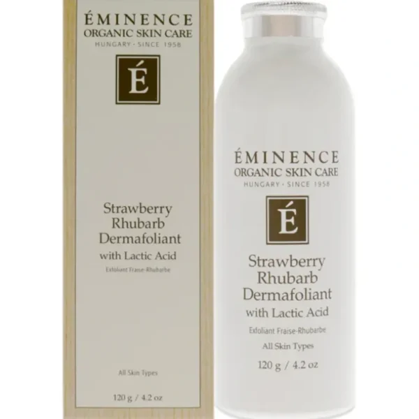 Store Strawberry Rhubarb Dermafoliant With Lactic Acid by Eminence for Unisex - 4.2 oz Exfoliator - GlowEssence Care - Embrace the Essence of Radiance with Premium Skincare Solutions