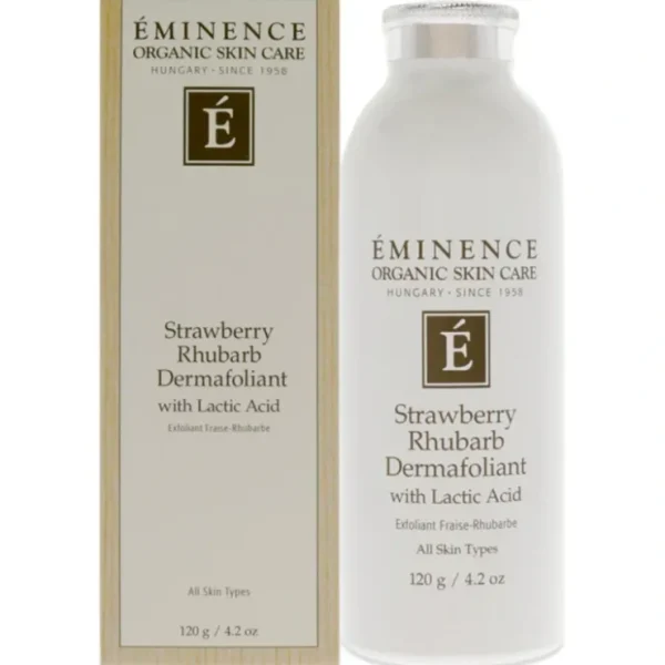 Complexion-care*Strawberry Rhubarb Dermafoliant With Lactic Acid by Eminence for Unisex - 4.2 oz Exfoliator - GlowEssence Care - Embrace the Essence of Radiance with Premium Skincare Solutions