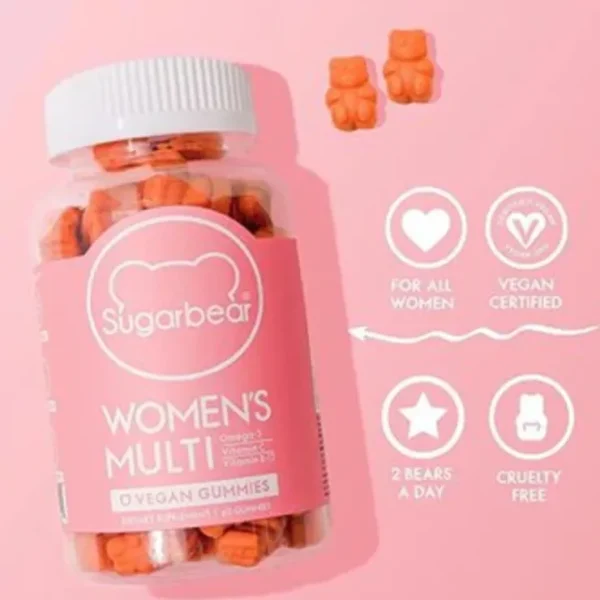 Beauty*SUGARBEAR Women's Multi Vitamins Gummies?60pcs/1month?Best Before: 10/2024?#multivitamin 1bottle?60pc/1month Fixed Size - GlowEssence Care - Embrace the Essence of Radiance with Premium Skincare Solutions