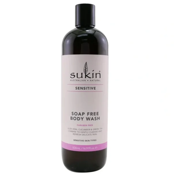 Cheap Sukin Sensitive Soap Free Body Wash (Sensitive Skin Types) 500ml/16.9oz - GlowEssence Care - Embrace the Essence of Radiance with Premium Skincare Solutions