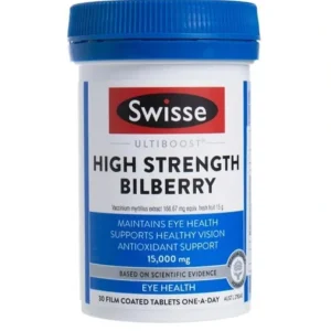 Discount Swisse High Strength Blueberry Eye Care 15000mg - 30 Capsules 30pcs/box - GlowEssence Care - Embrace the Essence of Radiance with Premium Skincare Solutions