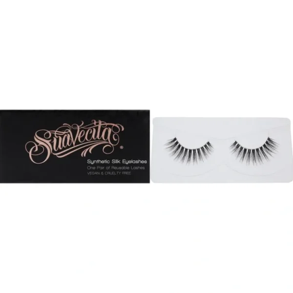 Eye-makeup*Synthetic Silk Lashes - Tres Leches by Suavecito for Women - 1 Pair Eyelashes - GlowEssence Care - Embrace the Essence of Radiance with Premium Skincare Solutions