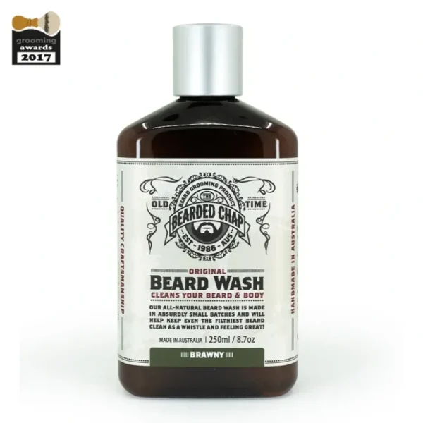 Wash*The Bearded Chap Original Beard Wash 250ml - Brawny - GlowEssence Care - Embrace the Essence of Radiance with Premium Skincare Solutions
