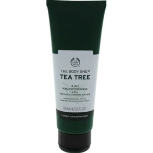 Best The Body Shop Tea Tree 3-in-1 Wash.Scrub.Mask by The Body Shop for Unisex - 4.2 oz Mask - GlowEssence Care - Embrace the Essence of Radiance with Premium Skincare Solutions