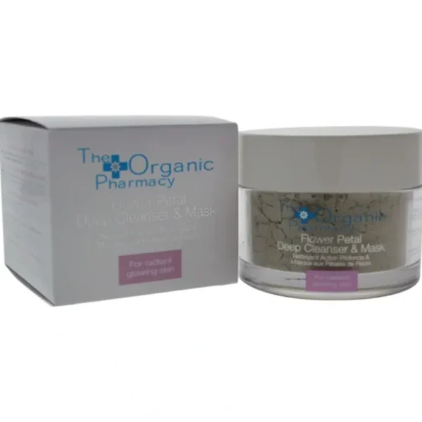 Flash Sale The Organic Pharmacy Flower Petal Deep Cleanser & Mask by The Organic Pharmacy for Unisex - 2.11 oz Cleanser - GlowEssence Care - Embrace the Essence of Radiance with Premium Skincare Solutions