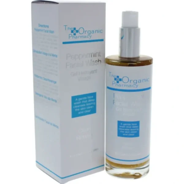 Wash*The Organic Pharmacy Peppermint Facial Wash - Blemished Skin by The Organic Pharmacy for Unisex - 3.4 oz Facial Wash - GlowEssence Care - Embrace the Essence of Radiance with Premium Skincare Solutions