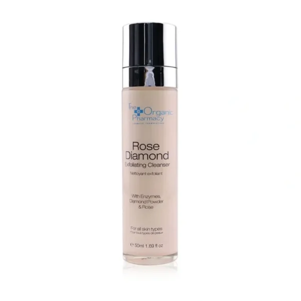 Discount The Organic Pharmacy Rose Diamond Exfoliating Cleanser 50ml/1.69oz - GlowEssence Care - Embrace the Essence of Radiance with Premium Skincare Solutions