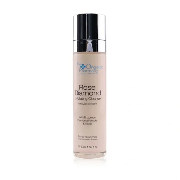 Wash*The Organic Pharmacy Rose Diamond Exfoliating Cleanser 50ml/1.69oz - GlowEssence Care - Embrace the Essence of Radiance with Premium Skincare Solutions
