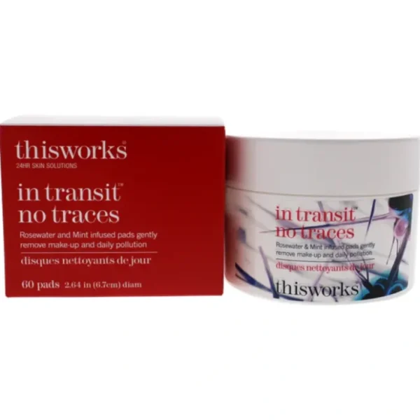 Complexion-care*ThisWorks In Transit No Traces by ThisWorks for Unisex - 60 Pc Pads - GlowEssence Care - Embrace the Essence of Radiance with Premium Skincare Solutions