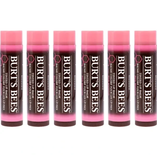 Sale Tinted Lip Balm - Pink Blossom by Burts Bees for Unisex - 0.15 oz Lip Balm - Pack of 6 - GlowEssence Care - Embrace the Essence of Radiance with Premium Skincare Solutions