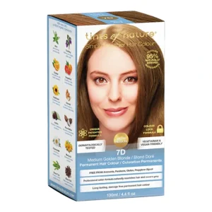 Hot Tints of Nature Permanent Hair Colour 7D (Medium Golden Blonde) - GlowEssence Care - Embrace the Essence of Radiance with Premium Skincare Solutions