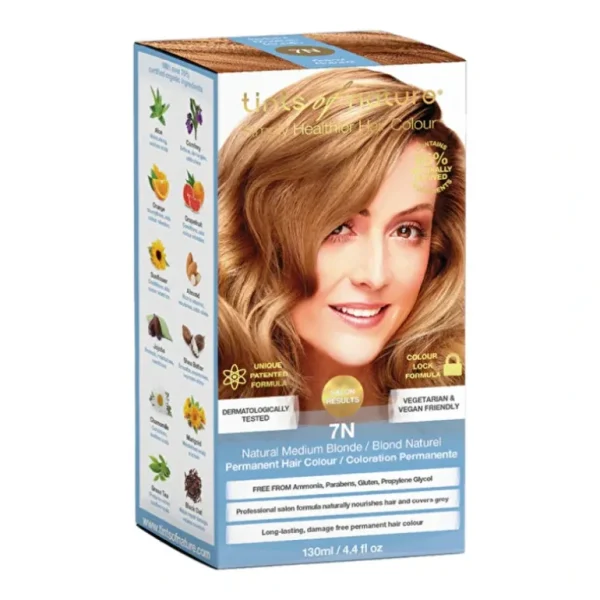 Outlet Tints of Nature Permanent Hair Colour 7N (Natural Medium Blonde) - GlowEssence Care - Embrace the Essence of Radiance with Premium Skincare Solutions