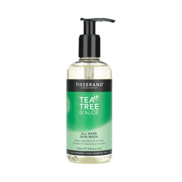 Wash*Tisserand Tea Tree & Aloe All Over Skin Wash 250ml - GlowEssence Care - Embrace the Essence of Radiance with Premium Skincare Solutions