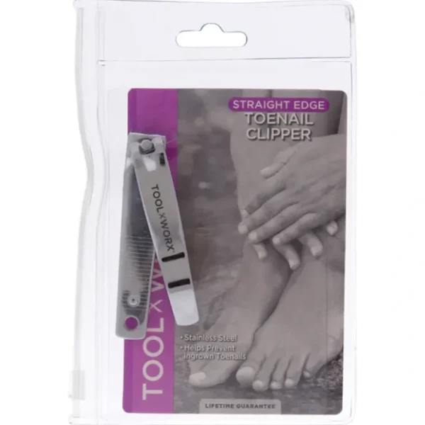 Lip-care*Toenail Clipper Straight Edge by Toolworx for Unisex - 1 Pc Clipper - GlowEssence Care - Embrace the Essence of Radiance with Premium Skincare Solutions