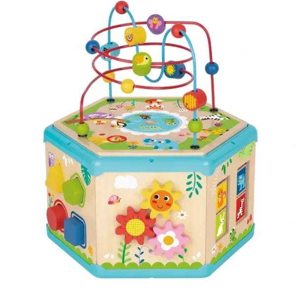Eye-makeup*Tooky Toy Co 7 In 1 Activity Cube 31x28x35cm - GlowEssence Care - Embrace the Essence of Radiance with Premium Skincare Solutions
