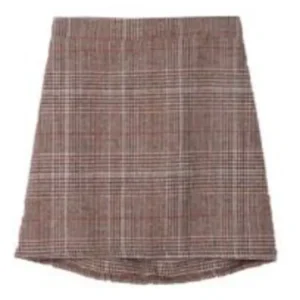 Wash*Trendywhere Check Wool Mini Skirt Free (XS-M) - GlowEssence Care - Embrace the Essence of Radiance with Premium Skincare Solutions