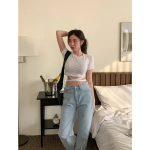 Best Sale Trendywhere Slim Fit Cross Strap Crop Top Free (XS-M) - GlowEssence Care - Embrace the Essence of Radiance with Premium Skincare Solutions
