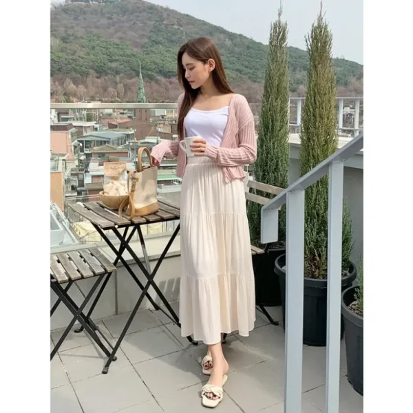 Wash*Trendywhere Tiered Flare Long Skirt Free (XS-M) - GlowEssence Care - Embrace the Essence of Radiance with Premium Skincare Solutions