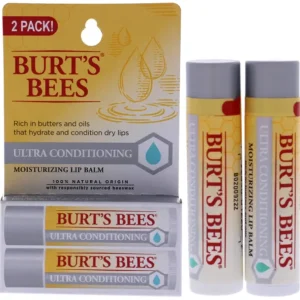 New Ultra Conditioning Lip Balm Twin Pack by Burts Bees for Unisex - 2 x 0.15 oz Lip Balm - GlowEssence Care - Embrace the Essence of Radiance with Premium Skincare Solutions