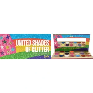 Clearance United Shades of Glitter - 21 Pressed Glitter Palette by Rude Cosmetics for Women - 0.81 oz Eye Shadow - GlowEssence Care - Embrace the Essence of Radiance with Premium Skincare Solutions