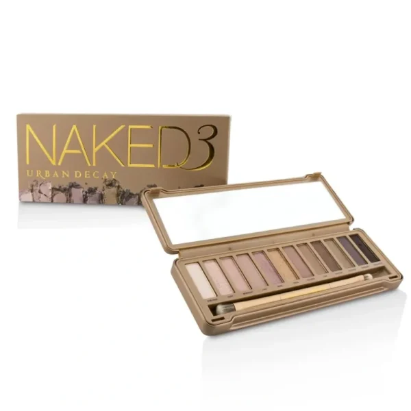 Flash Sale Urban Decay Naked 3 Eyeshadow Palette: 12x Eyeshadow, 1x Doubled Ended Shadow/Blending Brush - GlowEssence Care - Embrace the Essence of Radiance with Premium Skincare Solutions