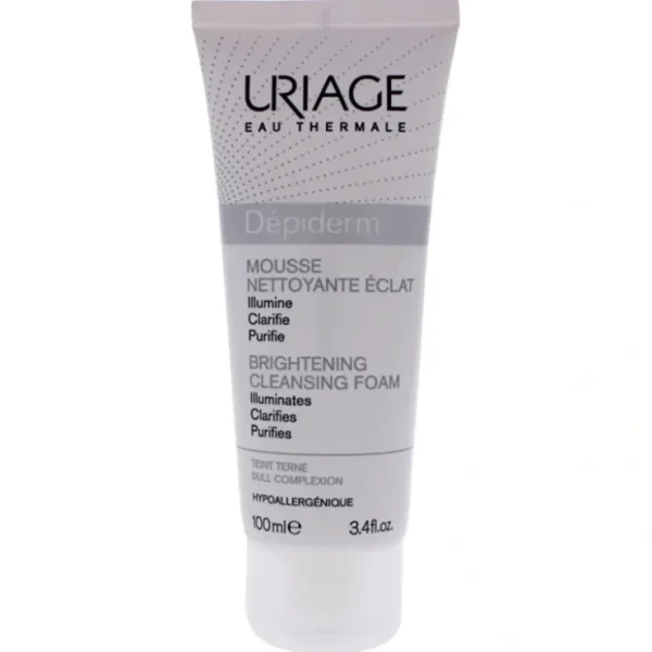 Complexion-care*Uriage Depiderm Brightening Cleansing Foam by Uriage for Unisex - 3.4 oz Cleanser - GlowEssence Care - Embrace the Essence of Radiance with Premium Skincare Solutions