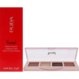 Shop Vamp! 4 Eyeshadow Palette - 002 Gold Bronze by Pupa Milano for Women - 0.183 oz Eye Shadow - GlowEssence Care - Embrace the Essence of Radiance with Premium Skincare Solutions