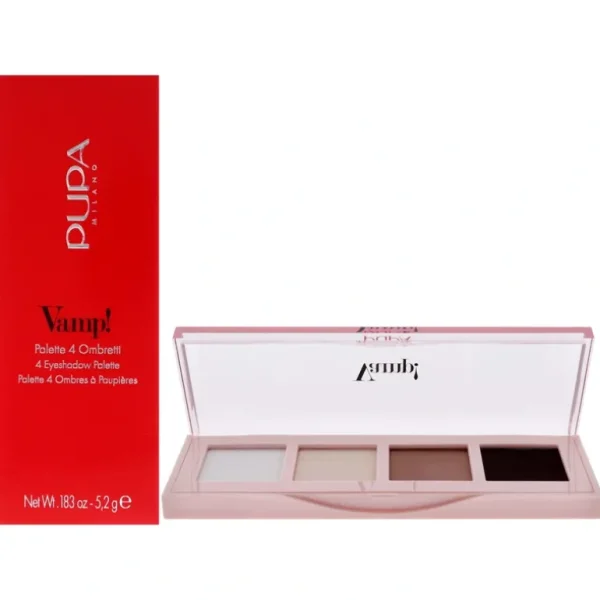 Store Vamp! 4 Eyeshadow Palette - 001 Natural Matt by Pupa Milano for Women - 0.183 oz Eye Shadow - GlowEssence Care - Embrace the Essence of Radiance with Premium Skincare Solutions