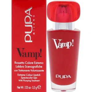 Hot Vamp! Extreme Colour Lipstick with Plumping Treatment - 102 Rose Nude by Pupa Milano for Women - 0.123 oz Lipstick - GlowEssence Care - Embrace the Essence of Radiance with Premium Skincare Solutions